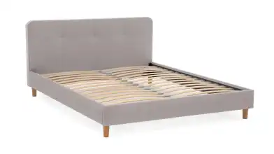 Мягкая кровать Minty на деревянных высоких ножках с прямым изголовьем Askona фото - 10 - превью